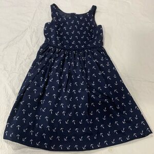 Ralph Lauren anchor print navy sleeveless dress - size 6
